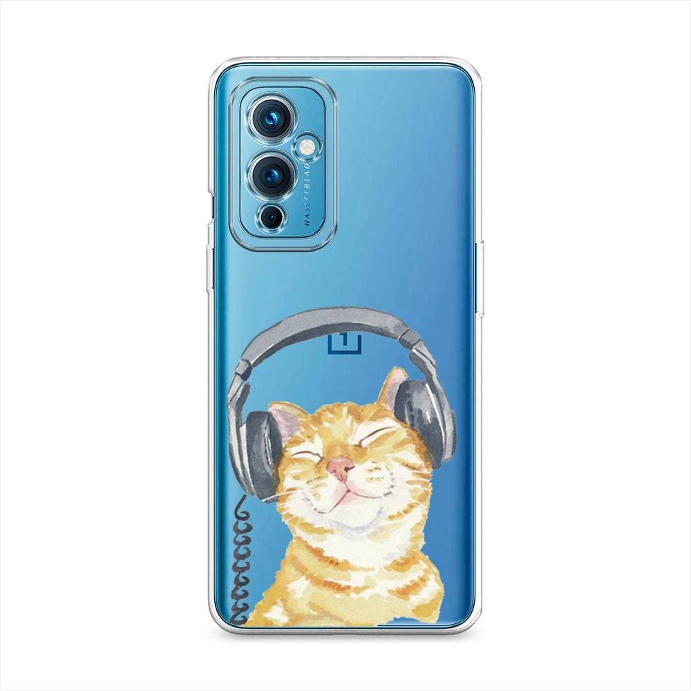 

Силиконовый чехол "Кот меломан" на OnePlus 9 LE2110, Кот меломан