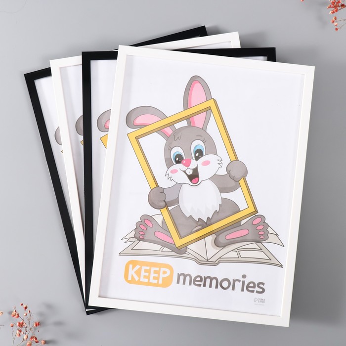 

Набор рамок Keep memories Формат 30х40 см, 4 шт. цвет чёрныйбелый, Белый;черный
