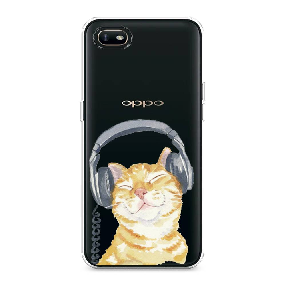 

Силиконовый чехол "Кот меломан" на Oppo A1k, Кот меломан
