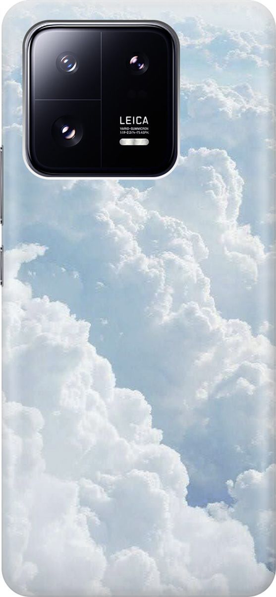 

Силиконовый чехол на Xiaomi 13 Pro Про с принтом "Кучевые облака", Белый;голубой, 158972