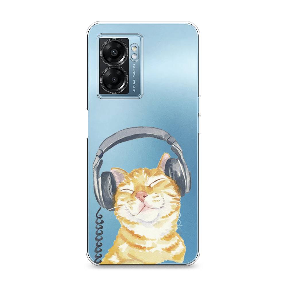 

Силиконовый чехол "Кот меломан" на Oppo A57 5G, Кот меломан