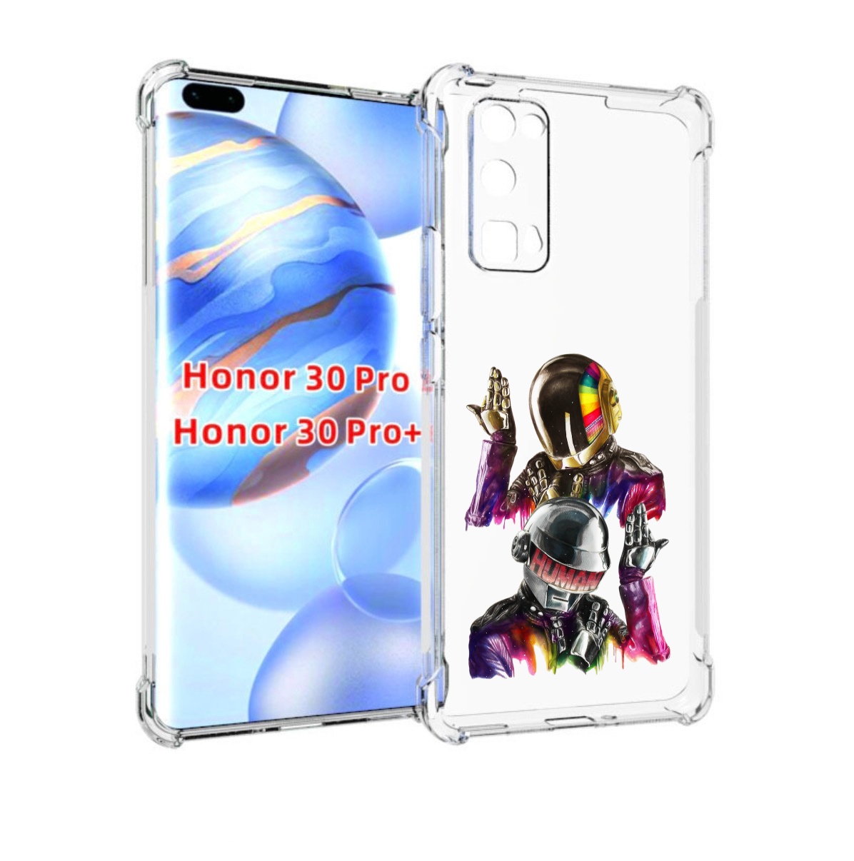 

Чехол бампер MyPads диско космонавты для Honor 30 Pro Honor, Прозрачный, Tocco