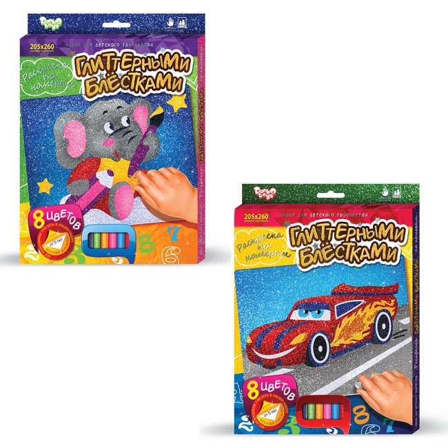 

Danko Toys Глиттерные блестки, 205х260, Разноцветный