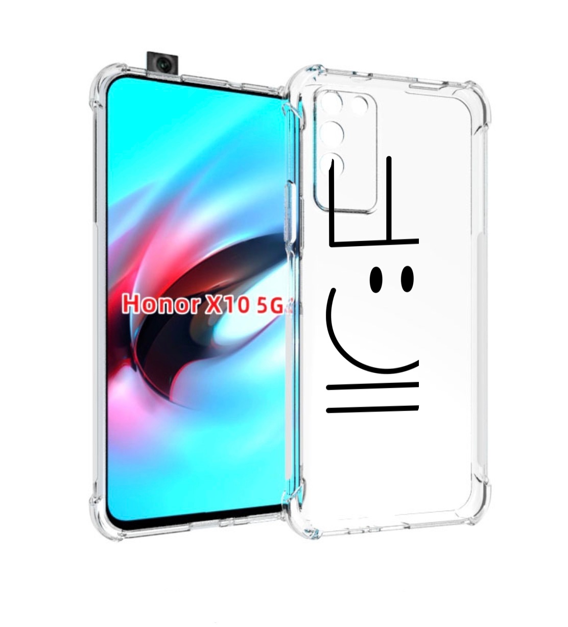 

Чехол MyPads найс-надпись для Honor X10, Прозрачный, Tocco