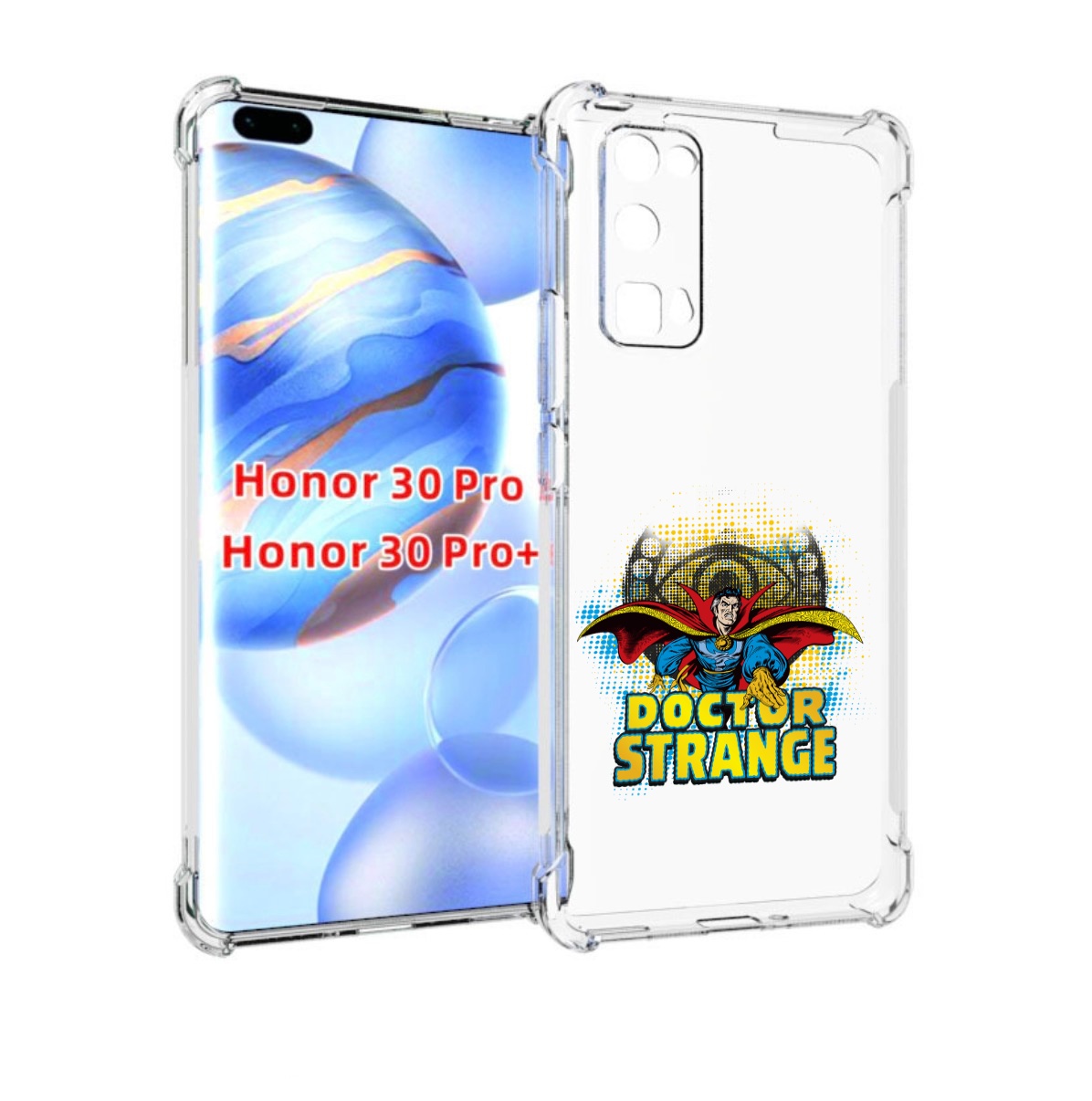 

Чехол бампер MyPads доктор стренж рисунок для Honor 30 Pr, Прозрачный, Tocco