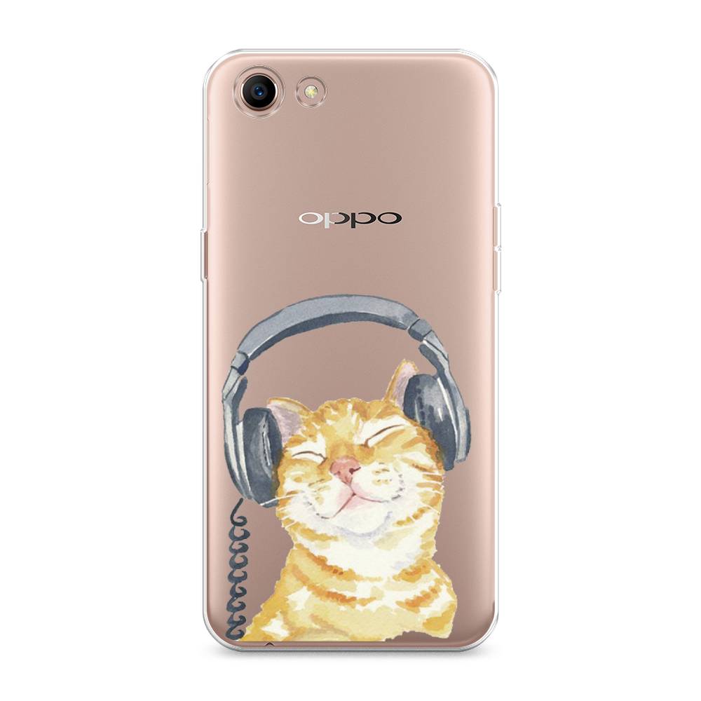 

Силиконовый чехол "Кот меломан" на Oppo A83, Кот меломан