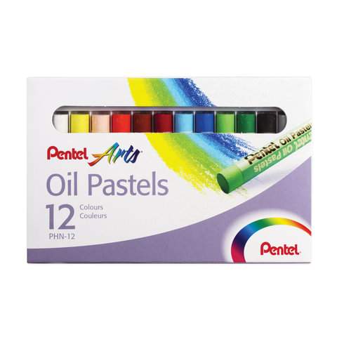 фото Пастель масляная pentel 181300, 12 цветов х 3 набора