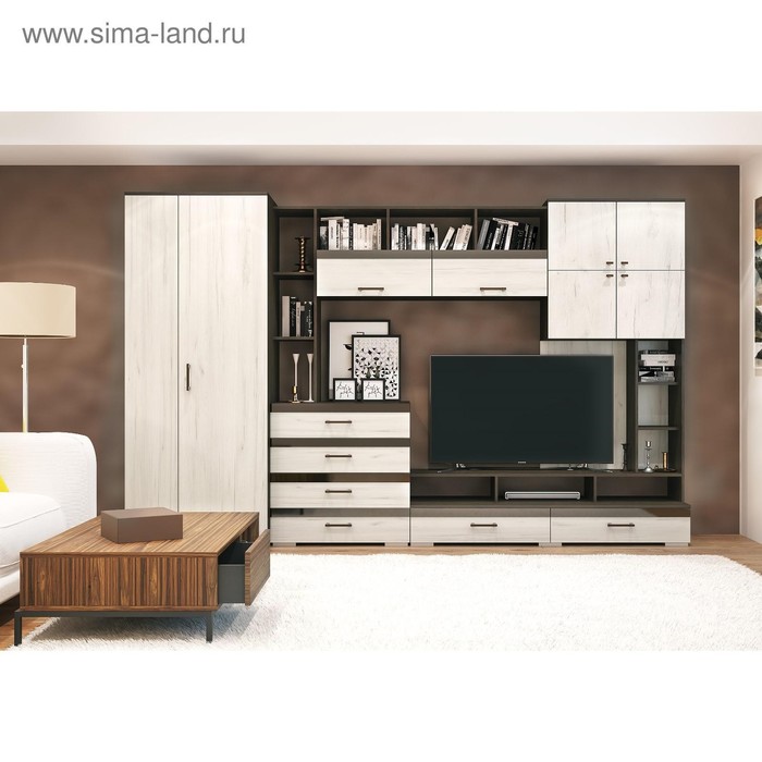 

Гостиная Коста, 3000х2000х575, Венге/Прованс
