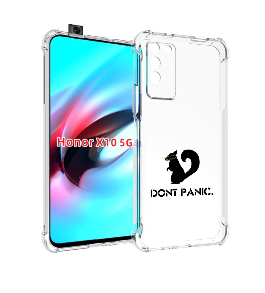 

Чехол MyPads не паникуем для Honor X10, Прозрачный, Tocco