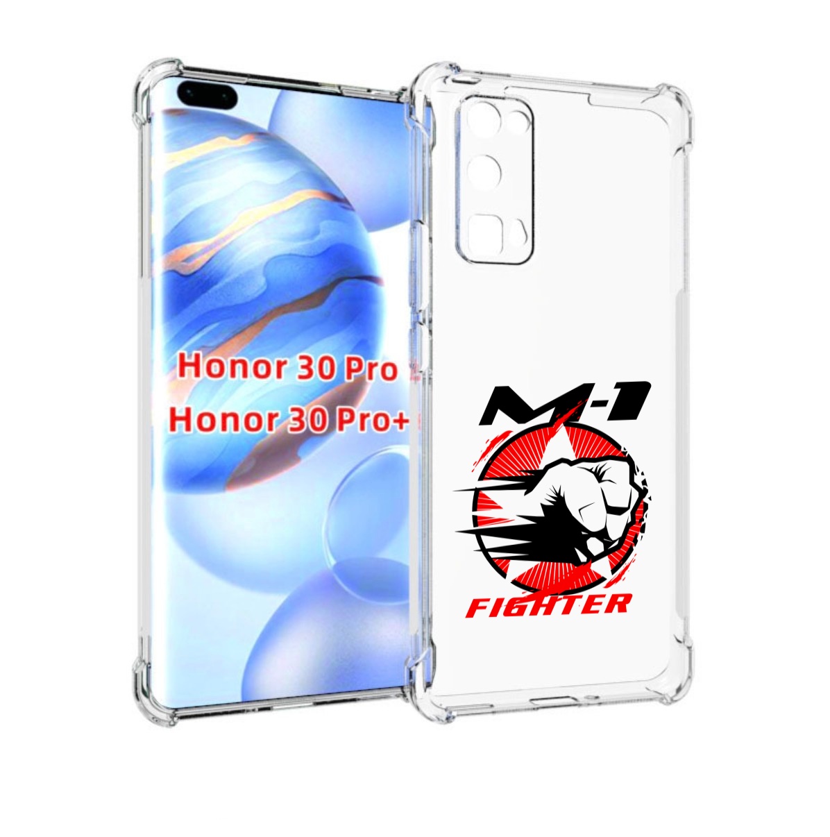 

Чехол бампер MyPads единоборства М-1 для Honor 30 Pro Honor, Прозрачный, Tocco