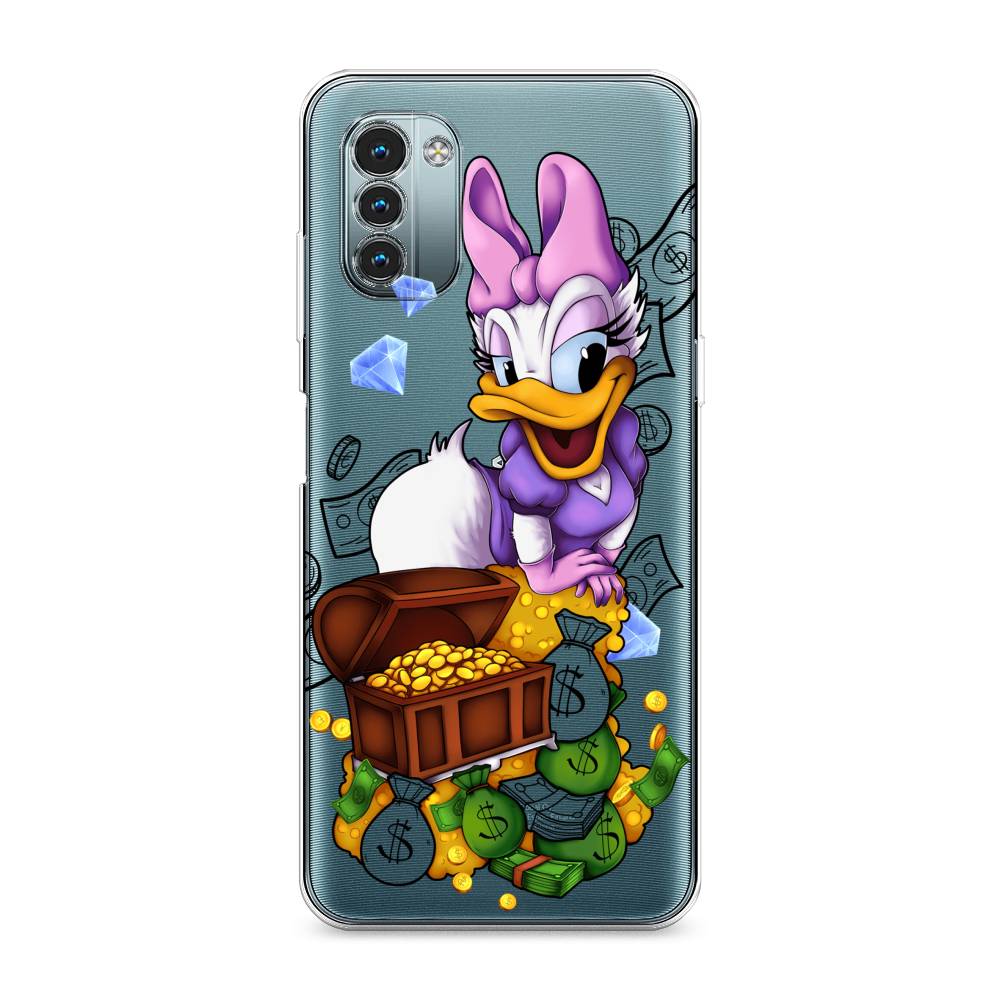 

Чехол на Nokia G11 "Rich Daisy Duck", Коричневый;белый;фиолетовый, 125050-6