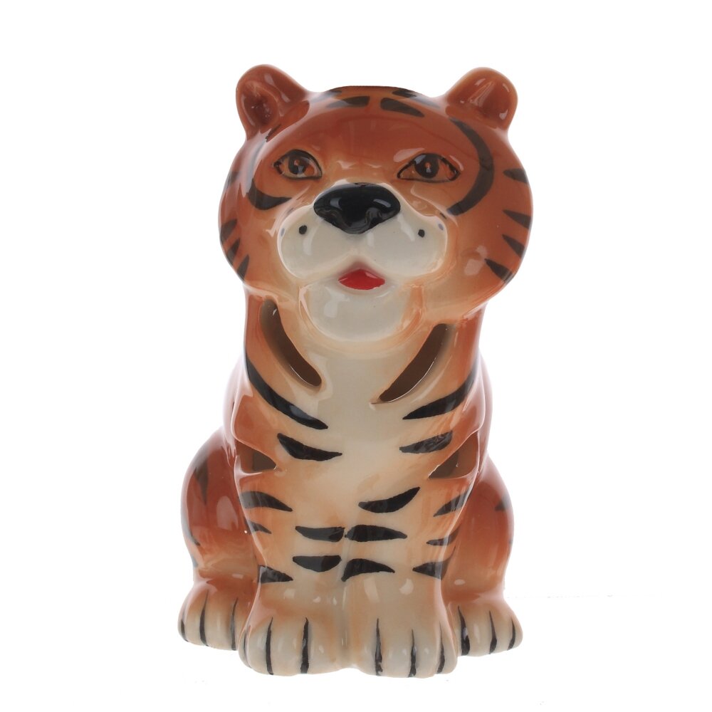 

Фигурка декоративная с подсветкой керамика ALAT Home Тигр 5,5х7,5х9,5см 764923, Оранжевый, тигр
