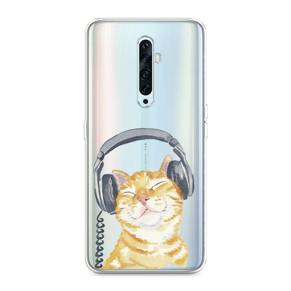

Силиконовый чехол "Кот меломан" на Oppo Reno 2Z, Кот меломан