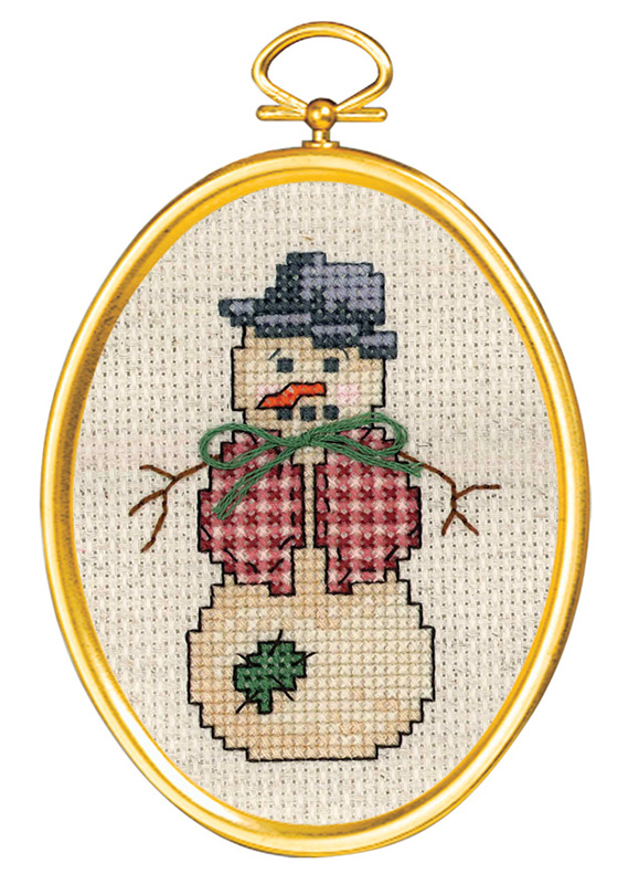 Набор для вышивания Janlynn Франтовый снеговик арт.021 1797
