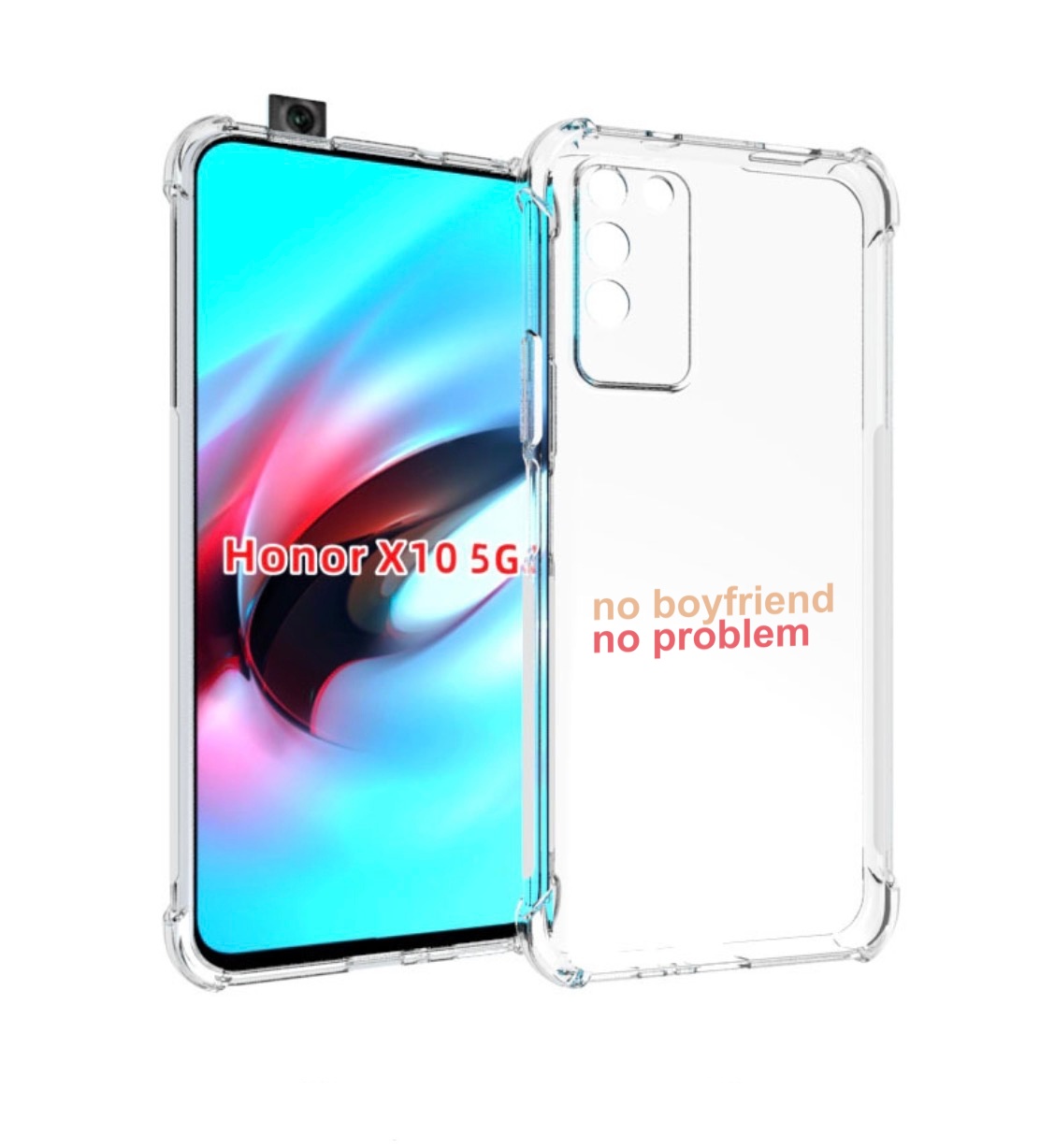 

Чехол MyPads нет-парня-нет-проблем для Honor X10, Прозрачный, Tocco