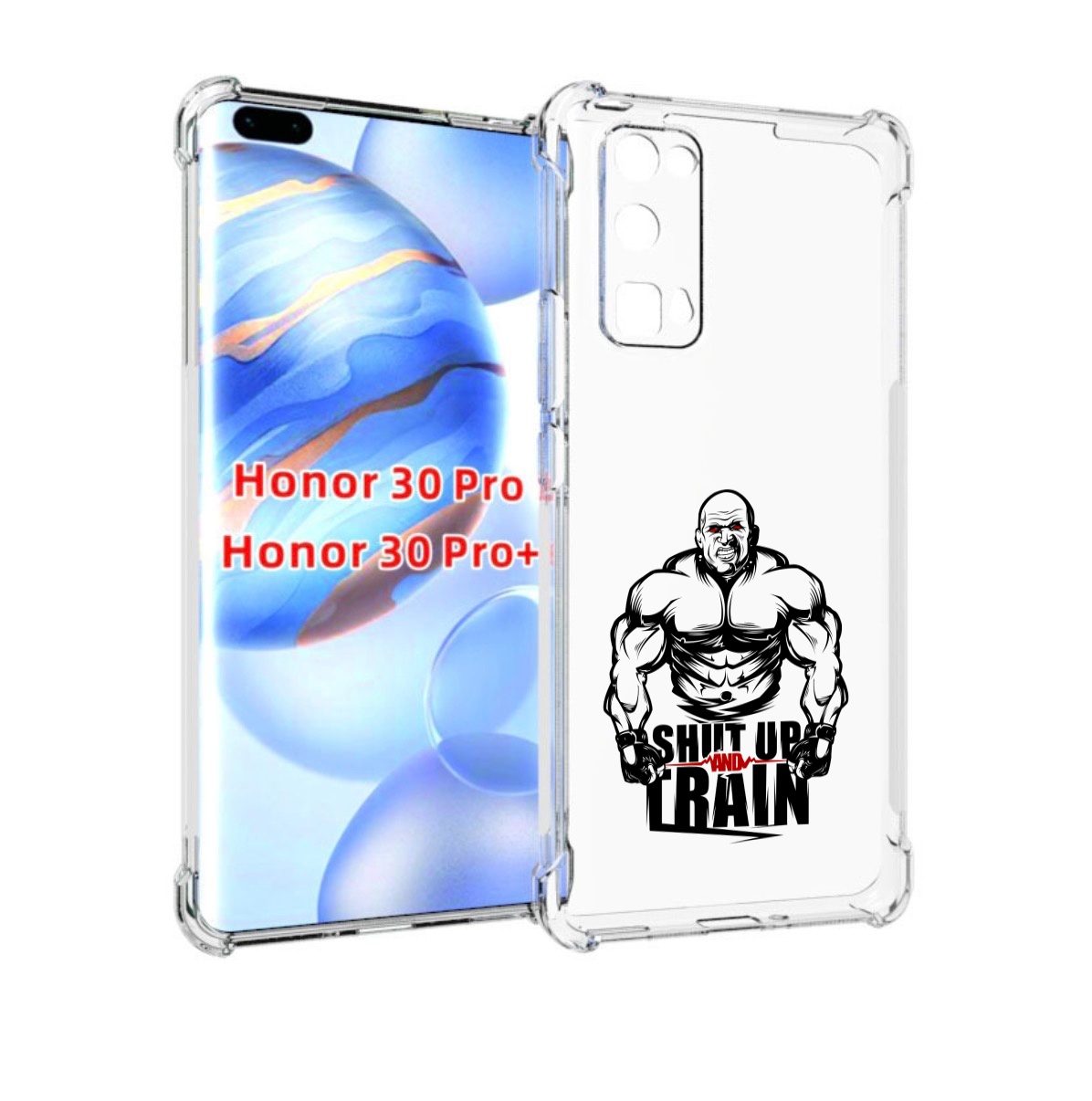 

Чехол бампер MyPads здоровое тело для Honor 30 Pro, Прозрачный, Tocco