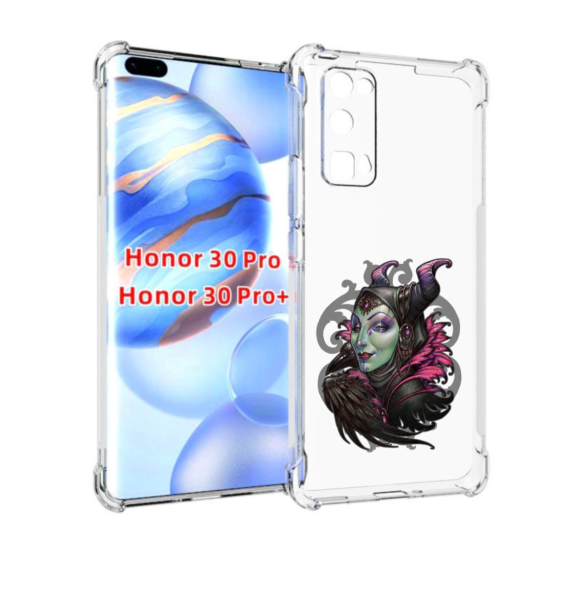

Чехол бампер MyPads зеленая девушка с вороном для Honor 3, Прозрачный, Tocco