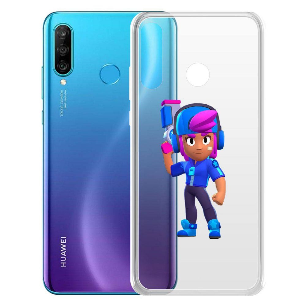 

Чехол-накладка Brawl Stars-Звёздная Шелли для Huawei P30 Liteor 20 Lite (RU)/20s/20e