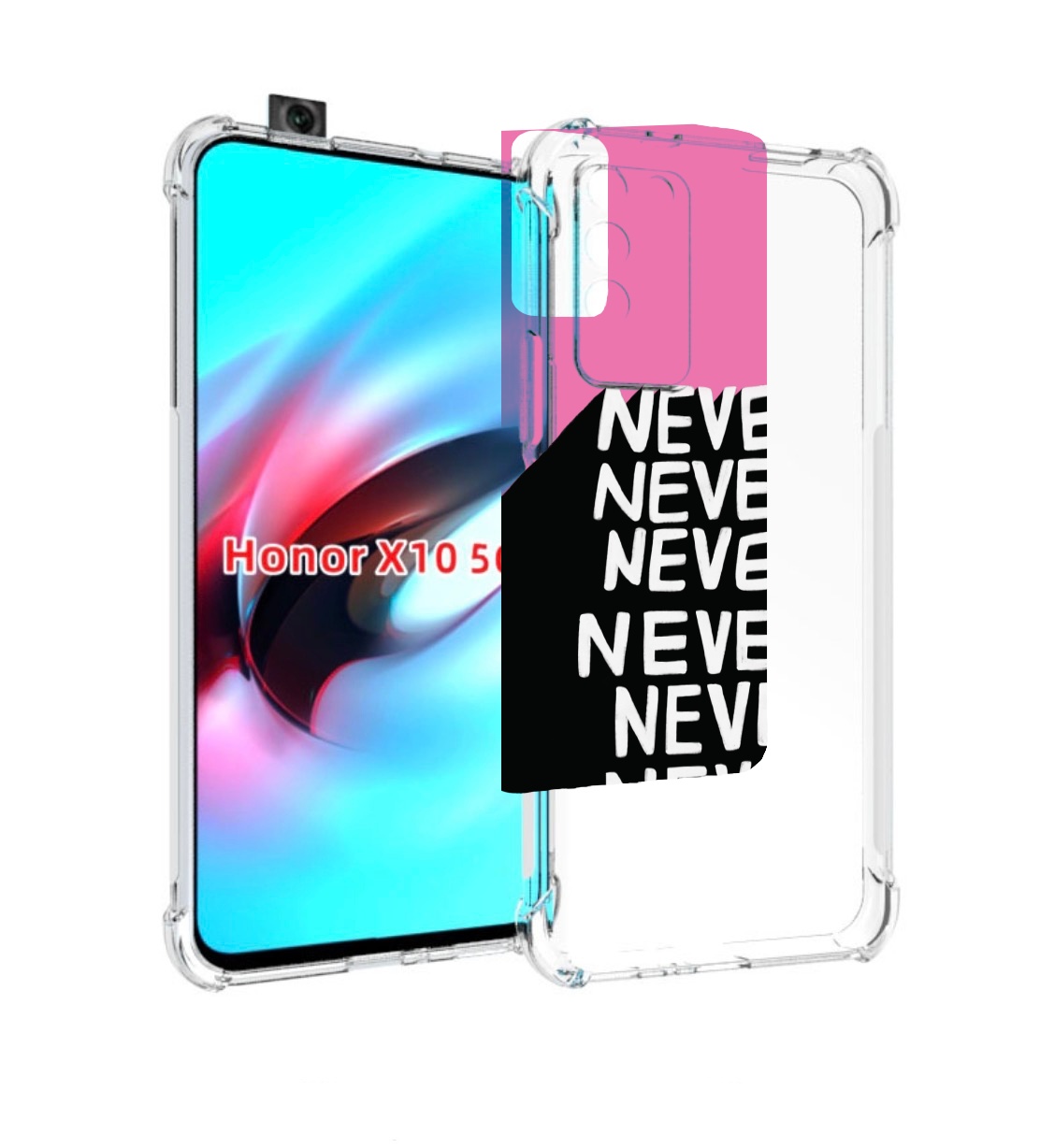 

Чехол MyPads никогда для Honor X10, Прозрачный, Tocco
