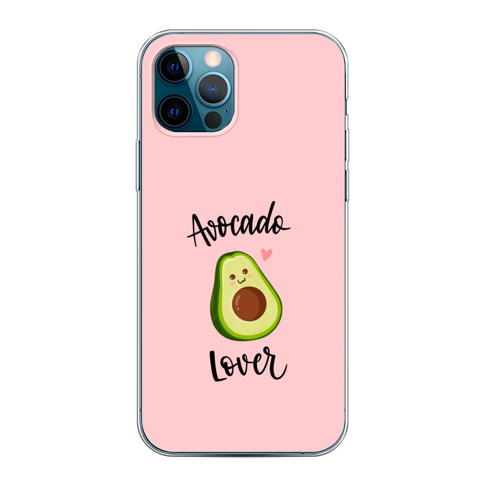 

Чехол на Apple iPhone 12 "Avocado lover", Розовый;зеленый, 12850-6