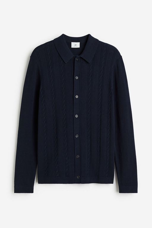 

Кардиган мужской H&M 1209188 синий L, 1209188