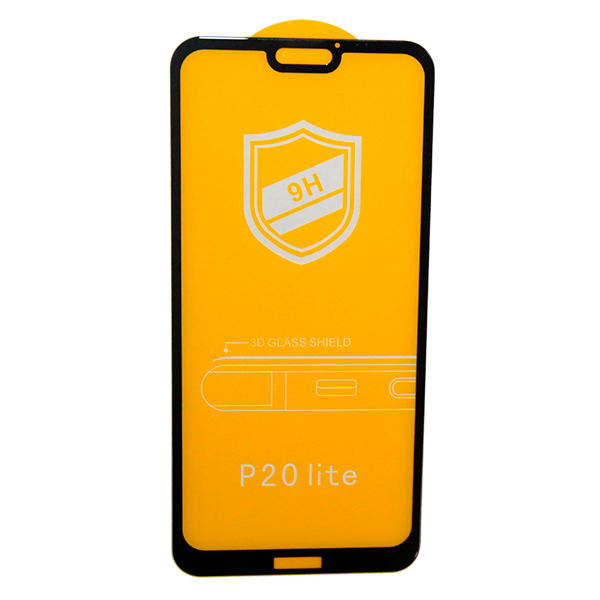 Защитное стекло для Huawei P20 Lite (ANE-L21, ANE-LX1), Nova 3e (полная наклейка) <черный>