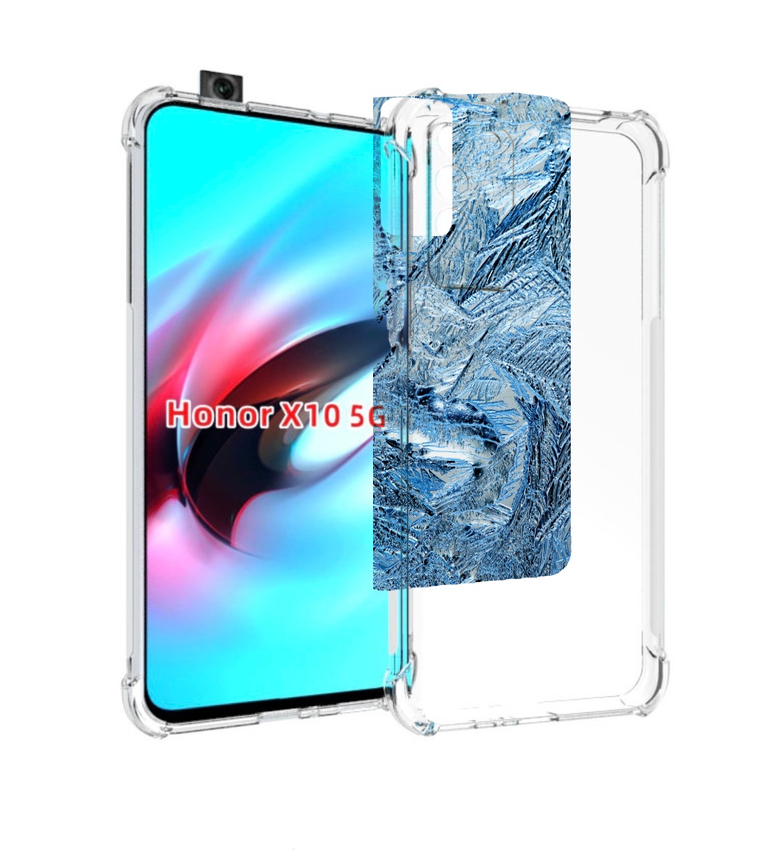 

Чехол MyPads обледенение для Honor X10, Прозрачный, Tocco
