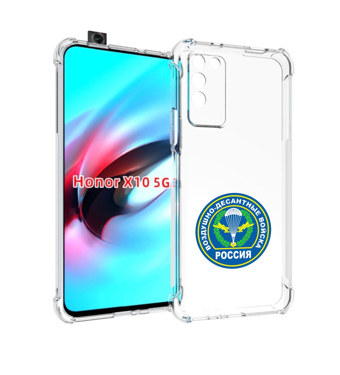 

Чехол MyPads вдв для Honor X10, Прозрачный, Tocco