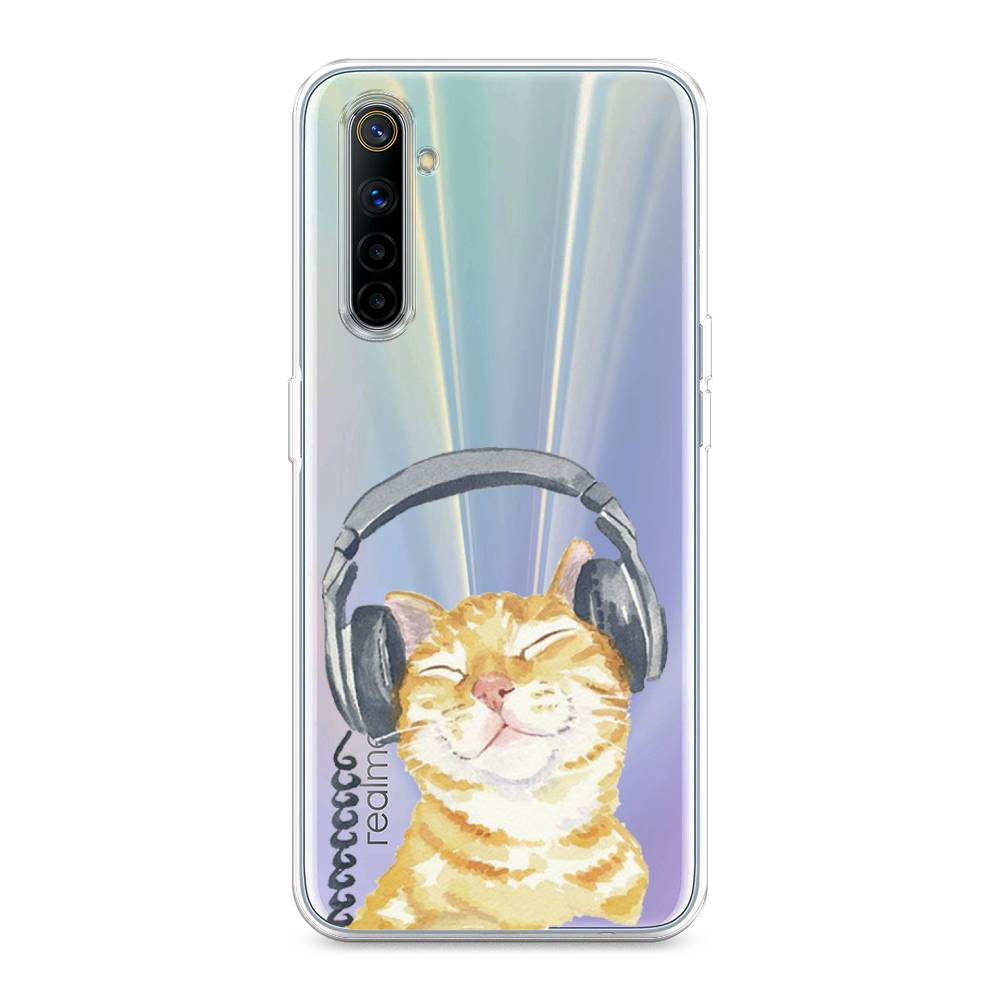 

Силиконовый чехол "Кот меломан" на Realme 6, Кот меломан