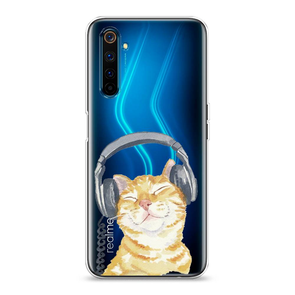 

Силиконовый чехол "Кот меломан" на Realme 6 Pro, Кот меломан