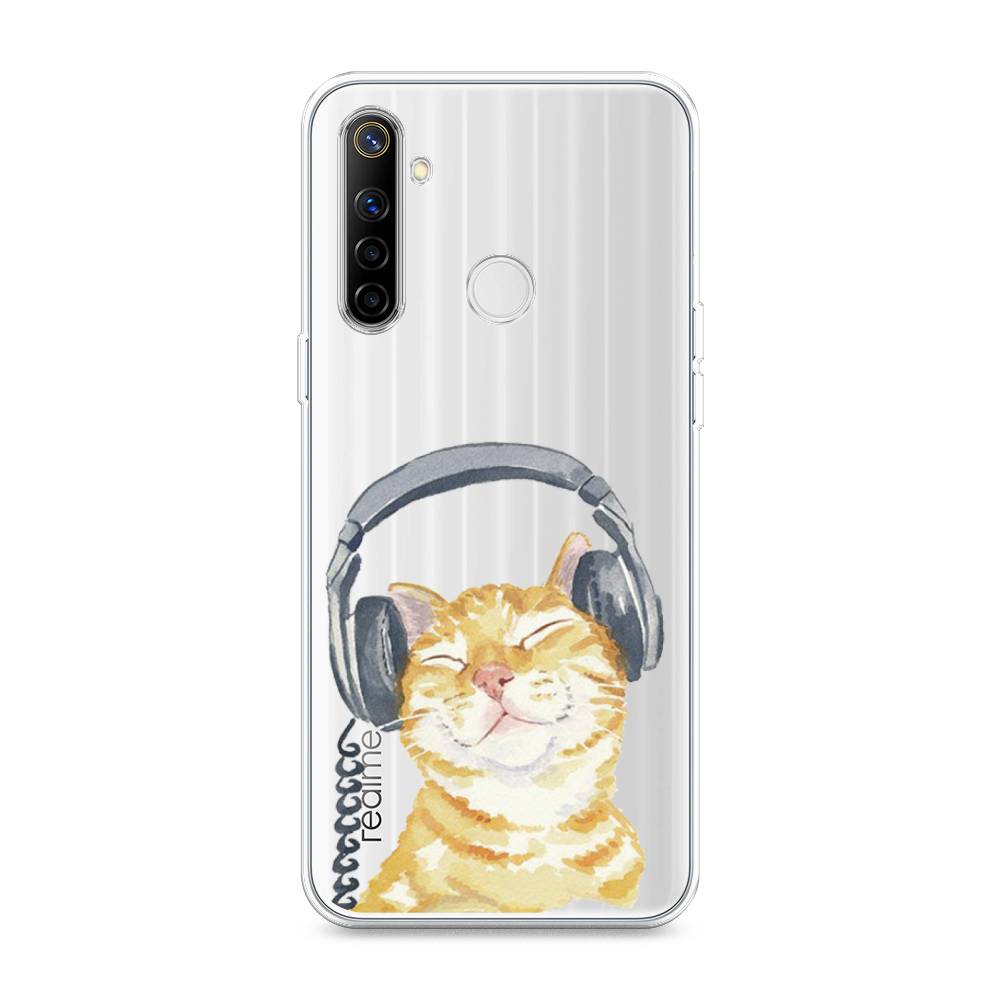

Силиконовый чехол "Кот меломан" на Realme 6i, Кот меломан