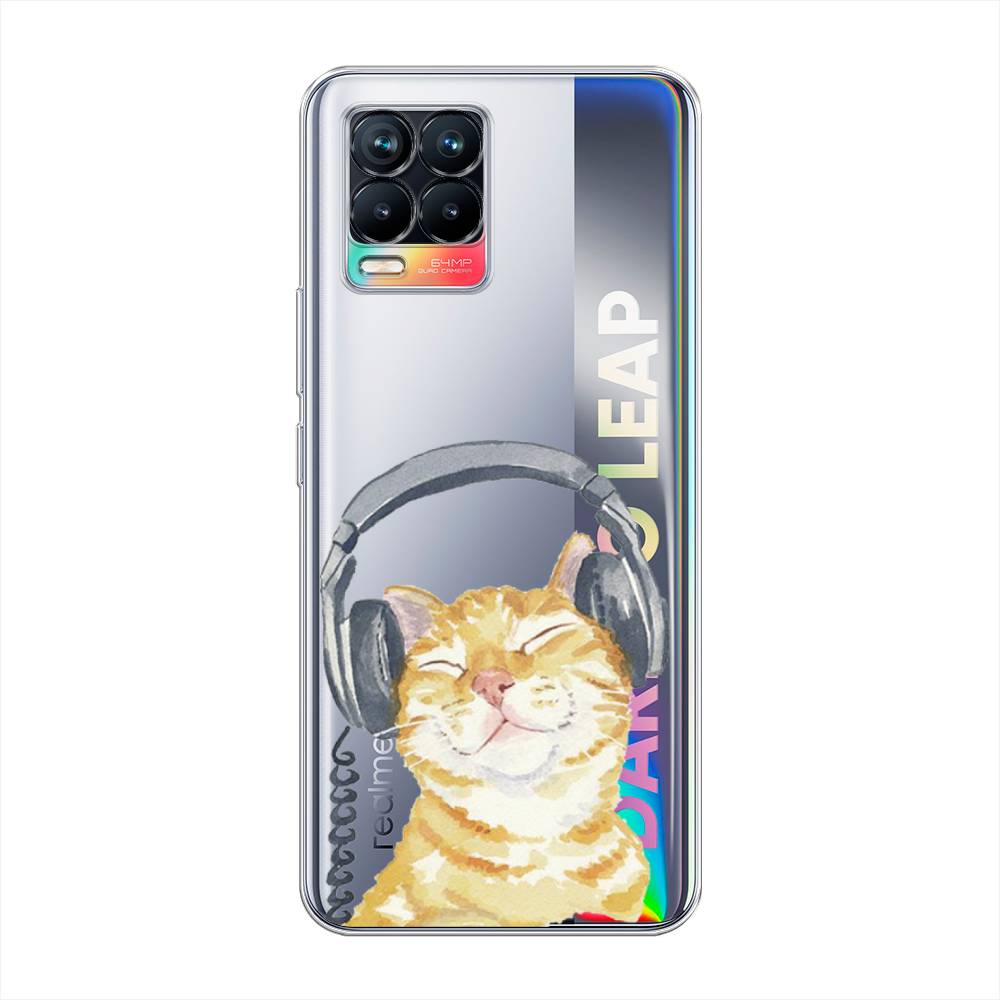 

Силиконовый чехол "Кот меломан" на Realme 8, Кот меломан