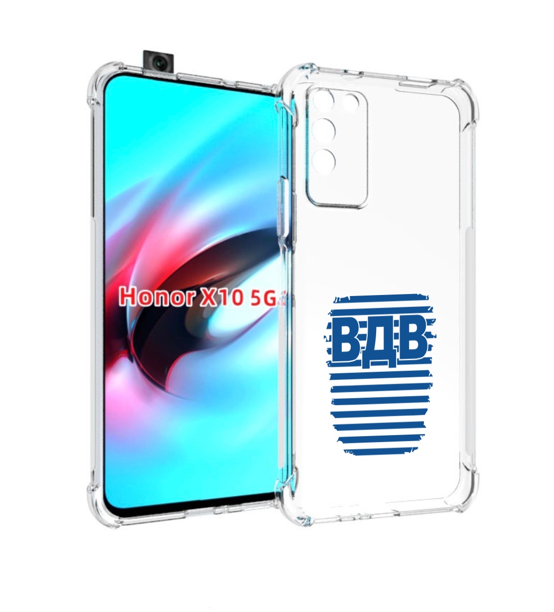 

Чехол MyPads вдв2 для Honor X10, Прозрачный, Tocco