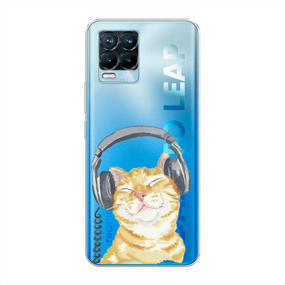 

Силиконовый чехол "Кот меломан" на Realme 8 Pro, Кот меломан