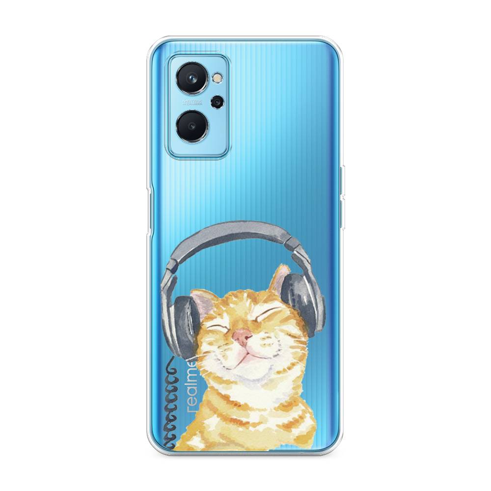 

Силиконовый чехол "Кот меломан" на Realme 9i, Кот меломан