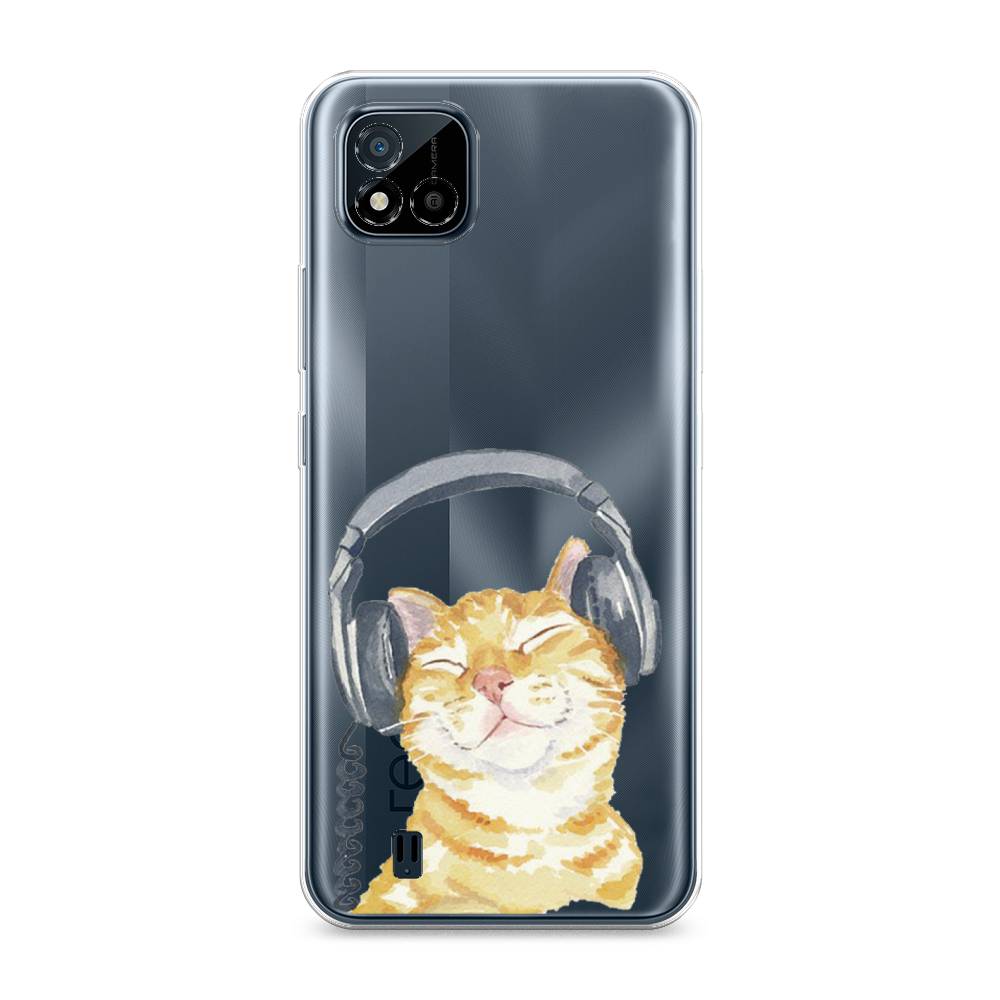 

Силиконовый чехол "Кот меломан" на Realme C11 (2021), Кот меломан