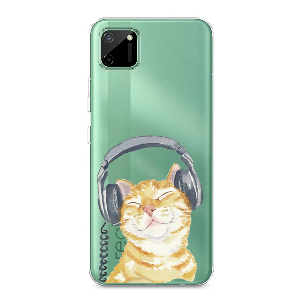 

Силиконовый чехол "Кот меломан" на Realme C11, Кот меломан