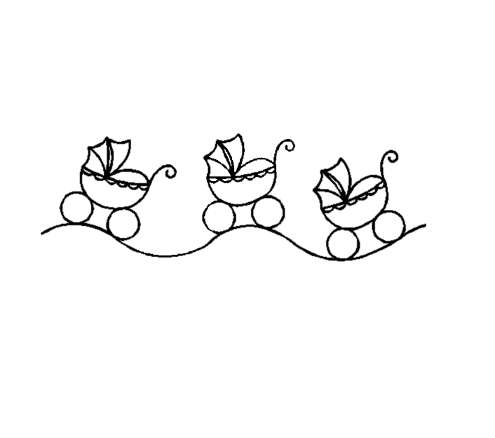 

Трафарет Baby Carriage Border