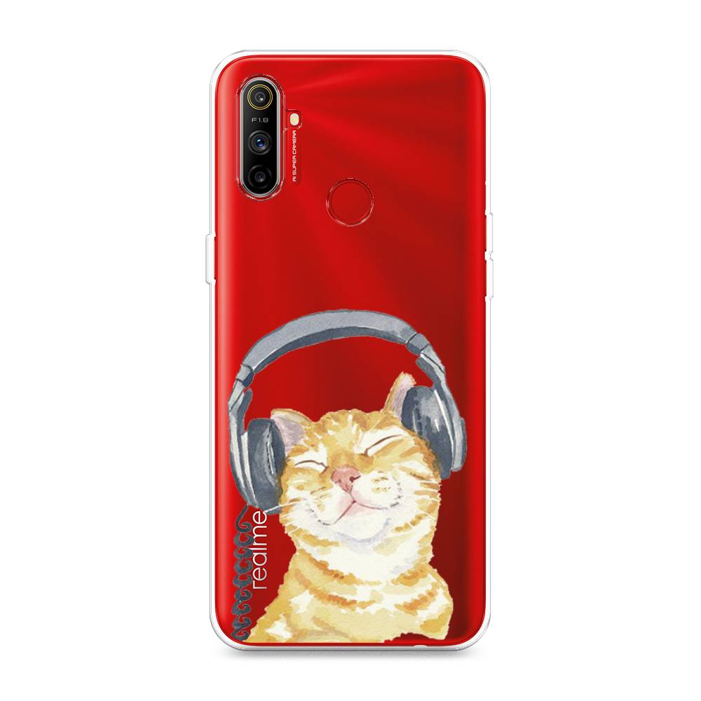 

Силиконовый чехол "Кот меломан" на Realme C3, Кот меломан