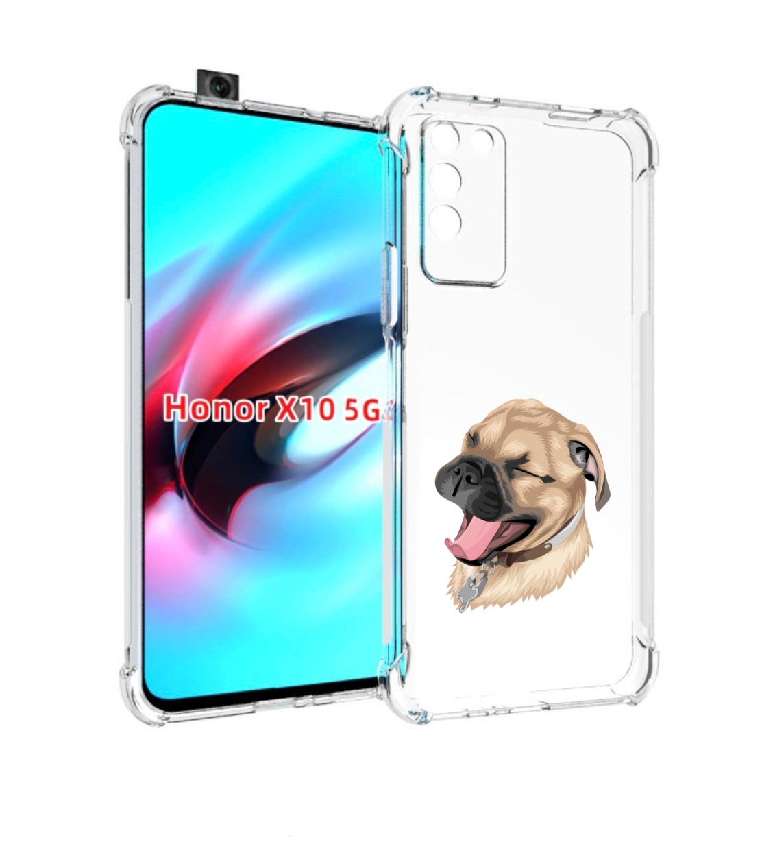

Чехол MyPads очень-довольная-собака для Honor X10, Прозрачный, Tocco