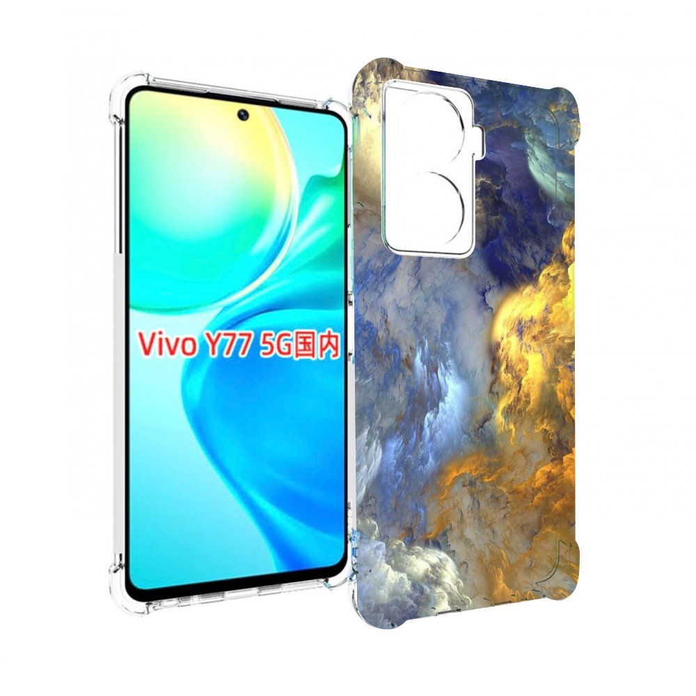 

Чехол MyPads мраморное небо для Vivo Y77 5G, Прозрачный, Tocco