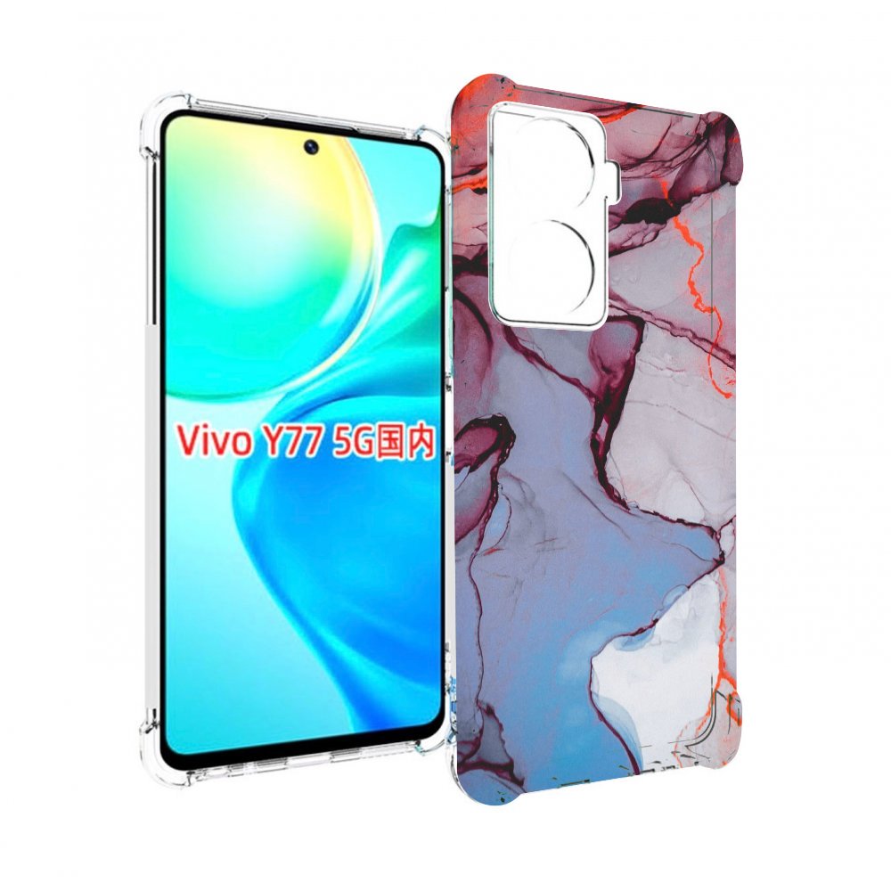 

Чехол MyPads мраморный рисунок для Vivo Y77 5G, Прозрачный, Tocco