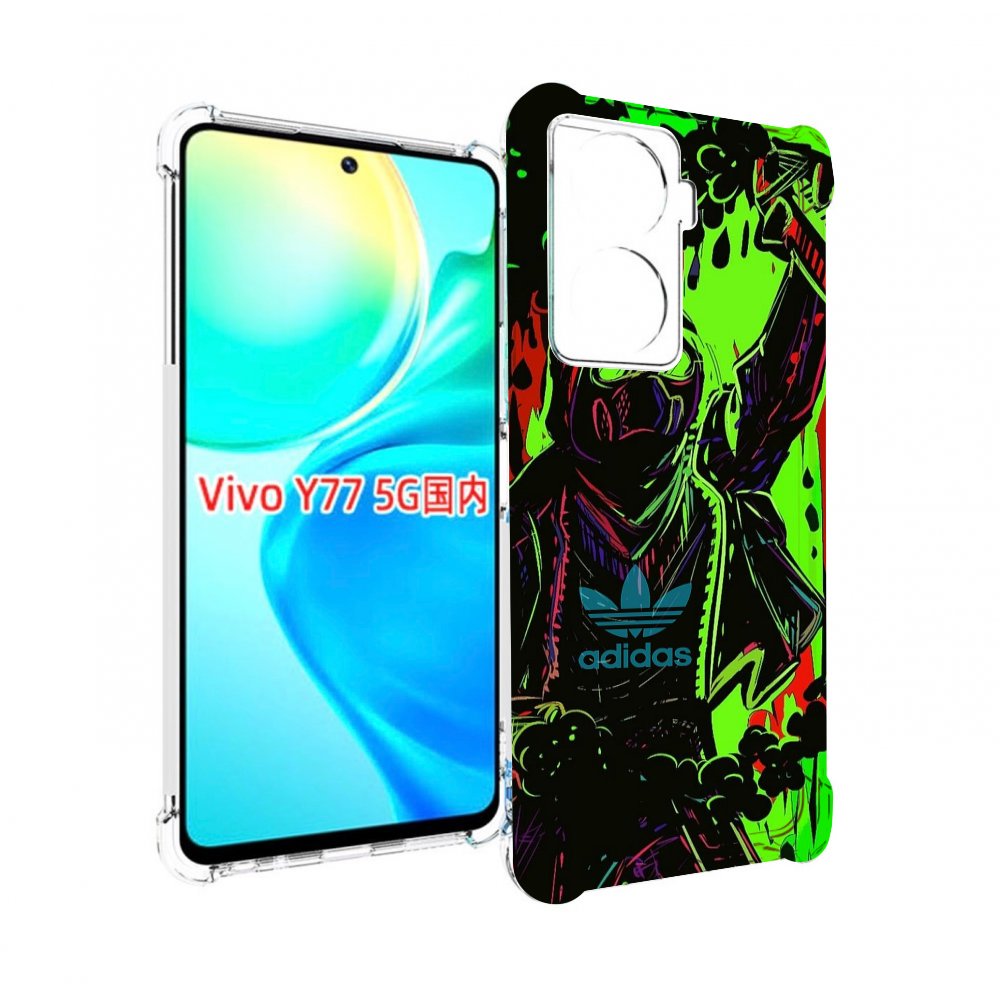 

Чехол MyPads мужчина в красках адидас для Vivo Y77 5G, Прозрачный, Tocco
