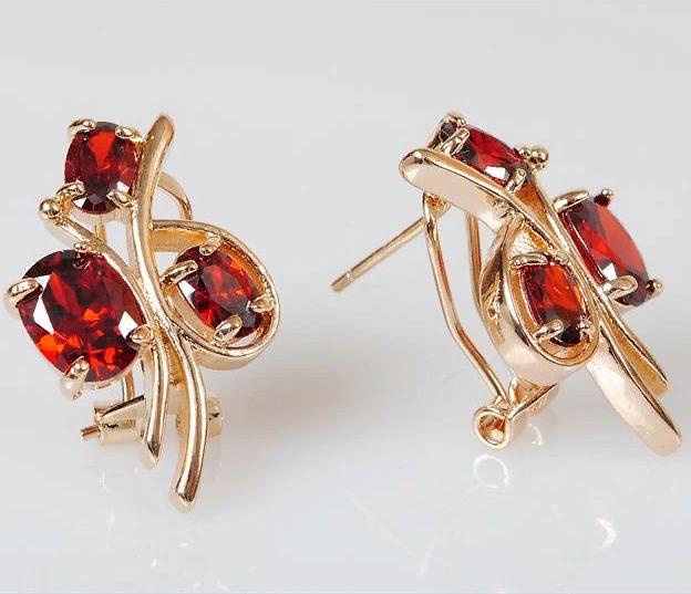 

Серьги из ювелирного сплава Lotus Jewelry 3031E-16gn, гранат, 3031E-16gn
