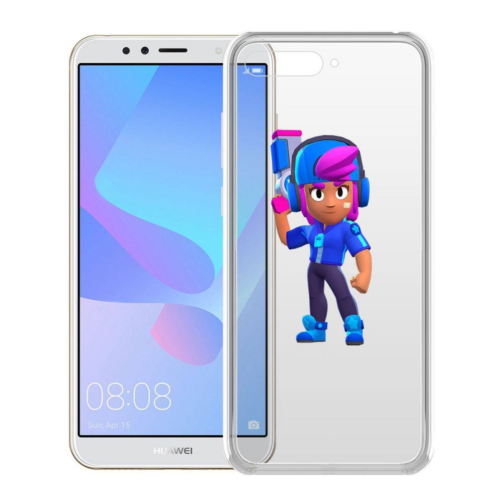 

Чехол-накладка Brawl Stars-Звёздная Шелли для Huawei Y6 (2018)
