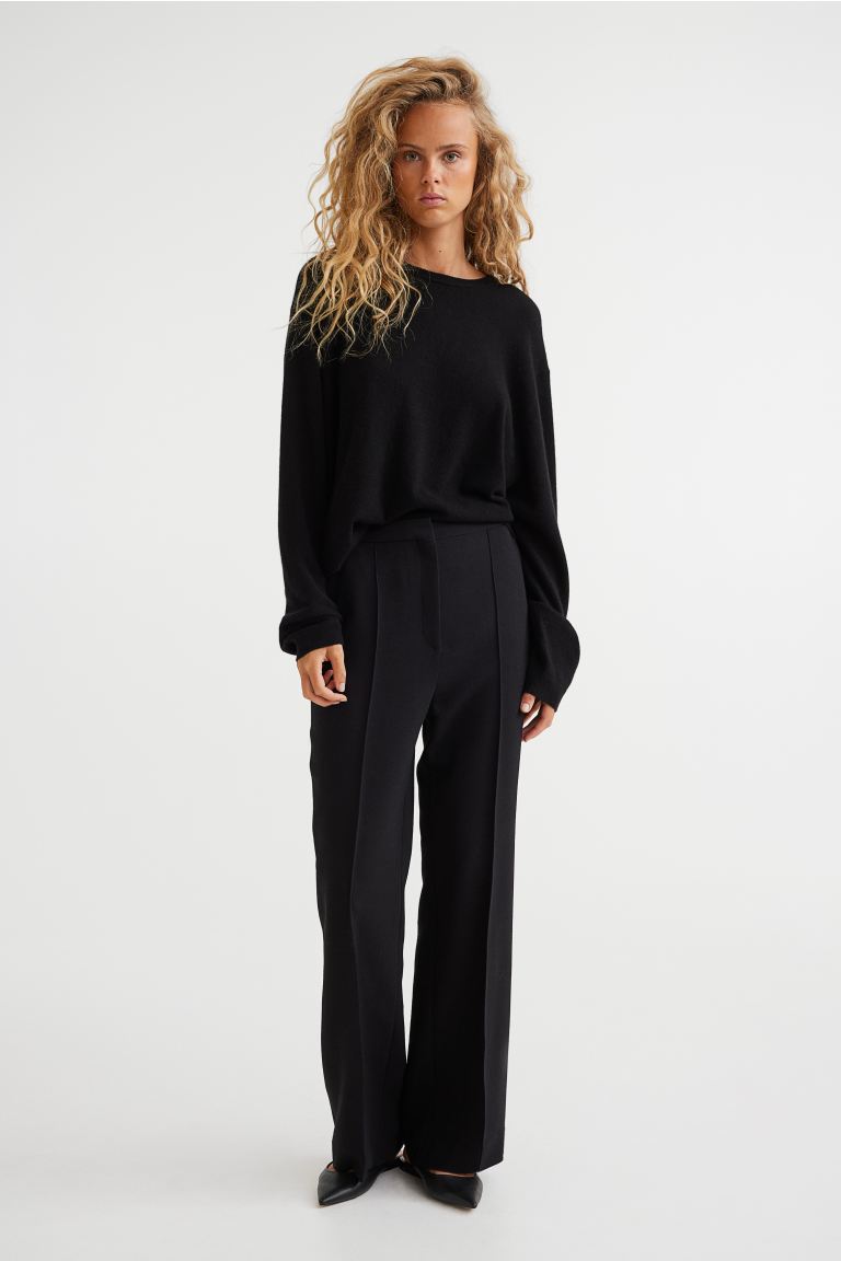 

Брюки женские H&M 1010564002 черные 42 EU (доставка из-за рубежа), 1010564002