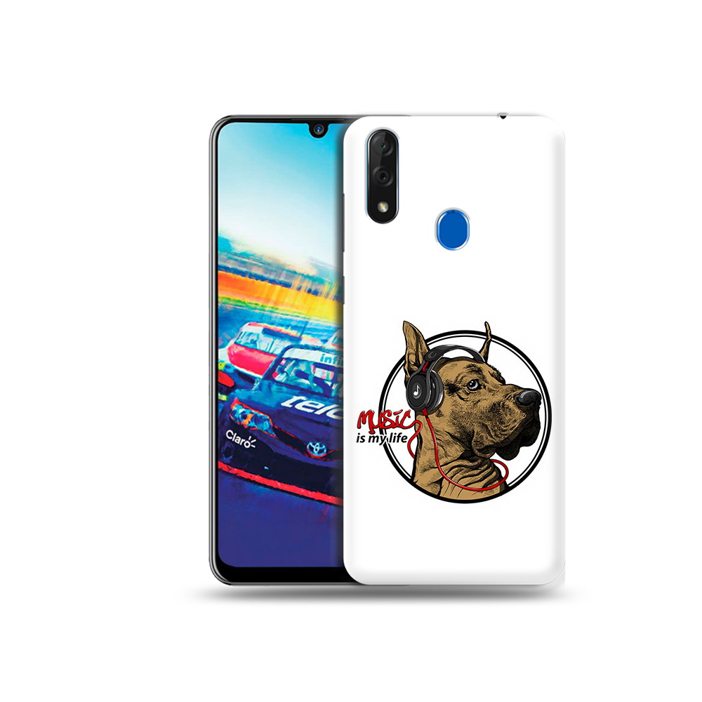 

Чехол MyPads Tocco для ZTE Blade V10 музыкальная собака (PT136503.455.490), Прозрачный, Tocco