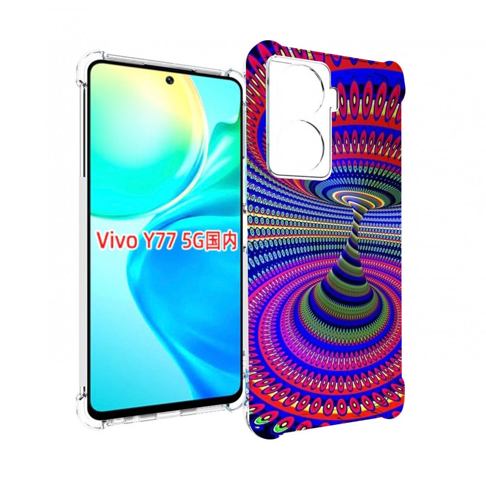 

Чехол MyPads оптическая иллюзия для Vivo Y77 5G, Прозрачный, Tocco