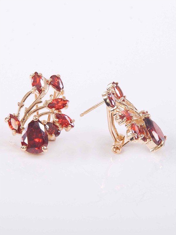 

Серьги из бижутерного сплава Lotus Jewelry 3040E-17gn, гранат, 3040E-17gn