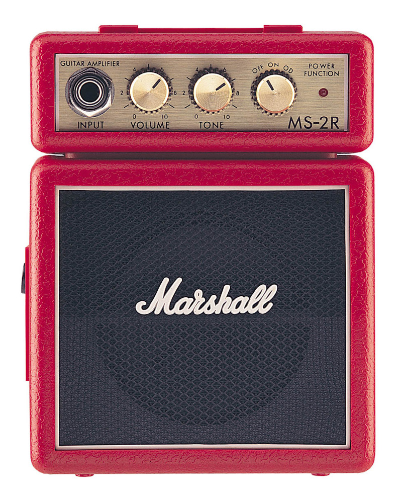 Marshall MS-2R MICRO AMP (RED) Портативный гитарный усилитель